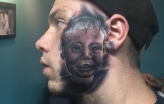 proud-dad-baby-tattoo-face