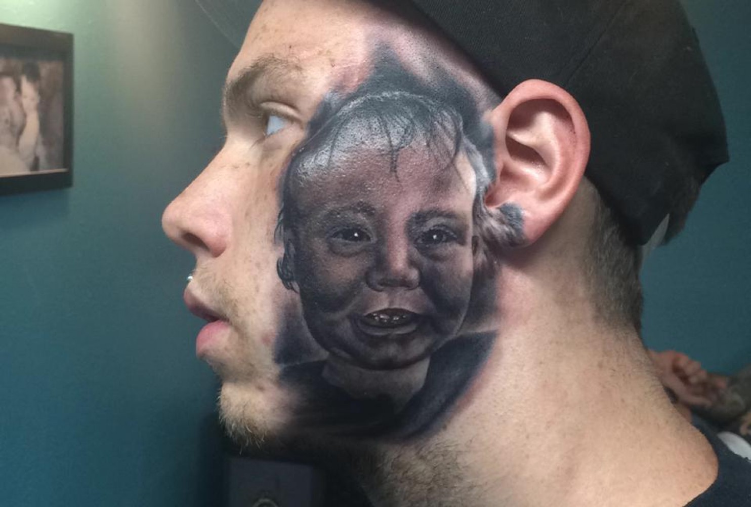 proud-dad-baby-tattoo-face